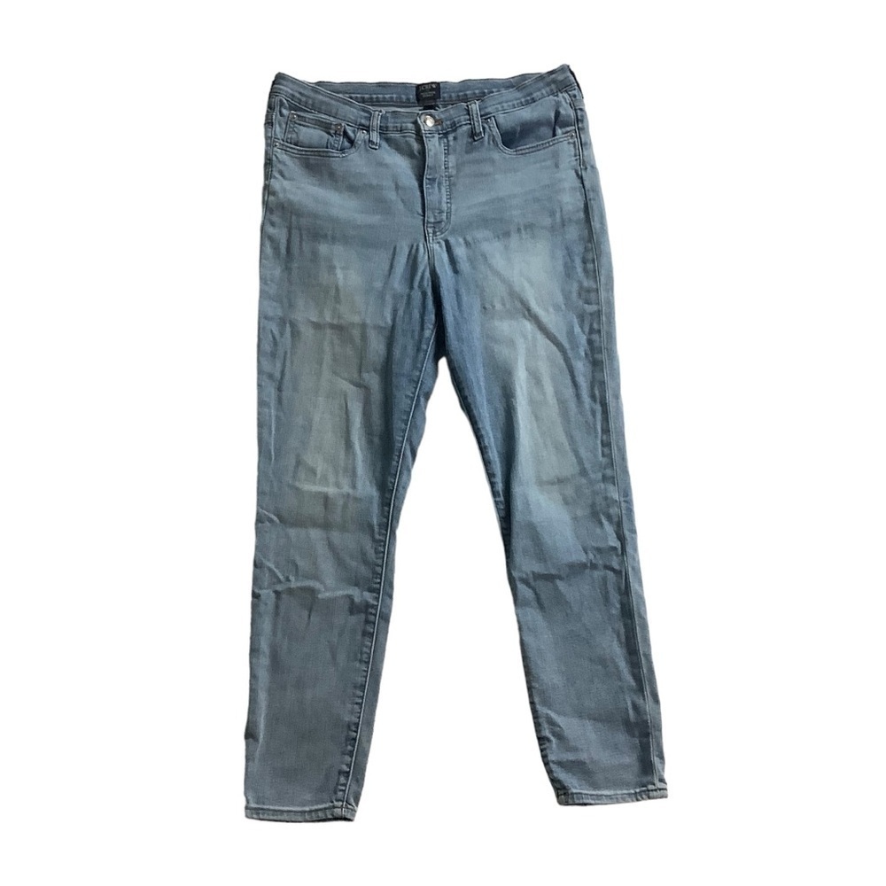 J Crew High Rise Skinny Blue Jeans Sz 32
